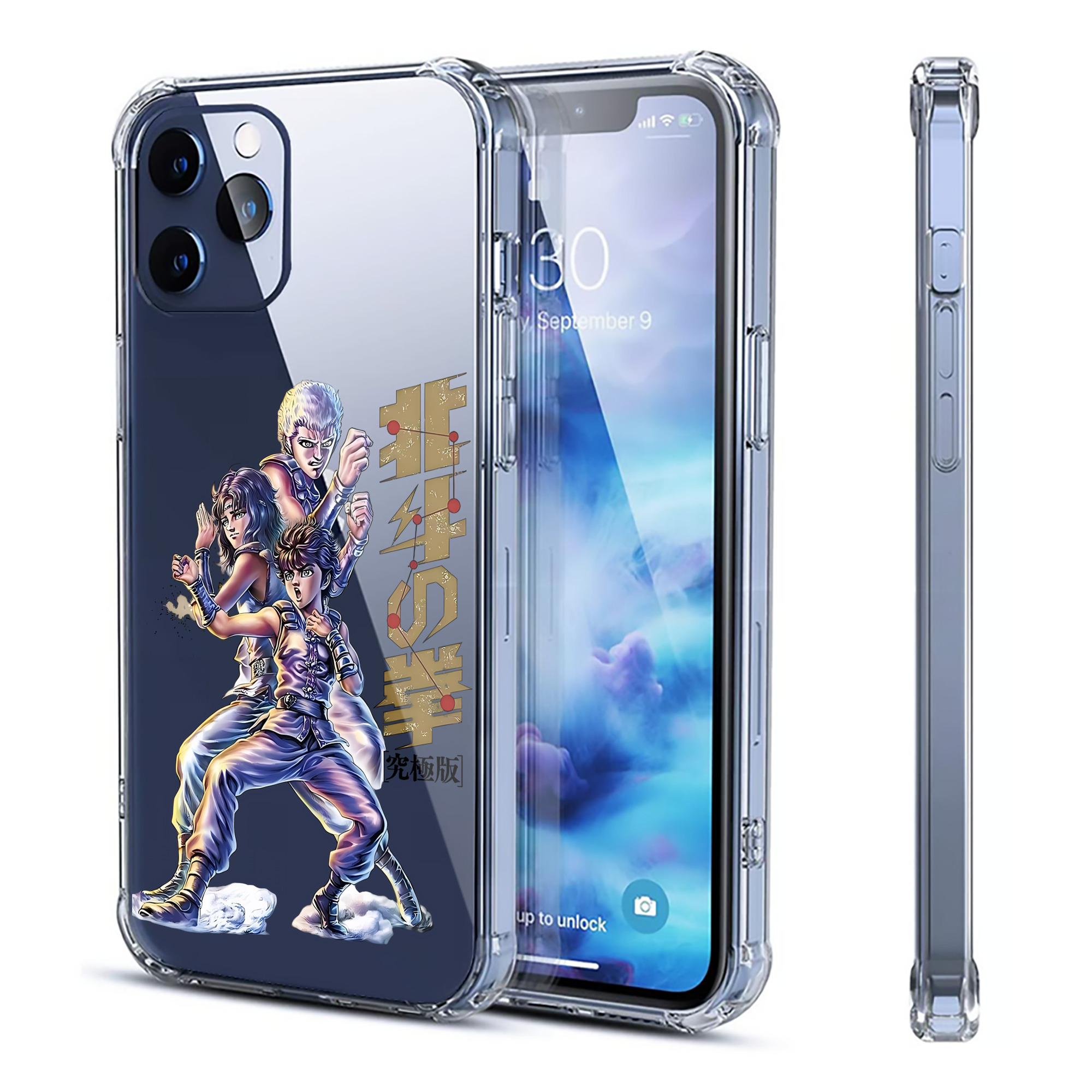 （画像用） 北斗の拳 Fist of the North Star 【iPhone 12シリーズ対応】透明スマホケース（クリアソフトケース）